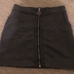Cute zipped up skirt.